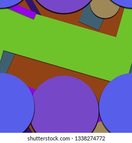 Flat material design - Creative vector trend seamless.