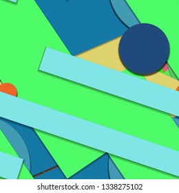 Flat material design - Creative vector trend seamless.