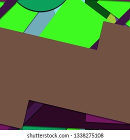 Flat material design - Creative vector trend seamless.