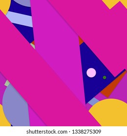 Flat material design - Creative vector trend seamless.