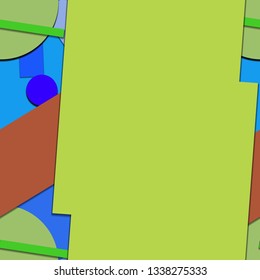 Flat material design - Creative vector trend seamless.