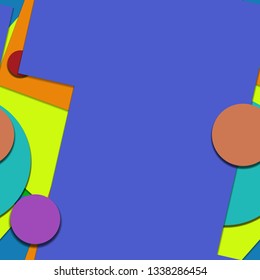 Flat material design - Creative vector trend seamless.