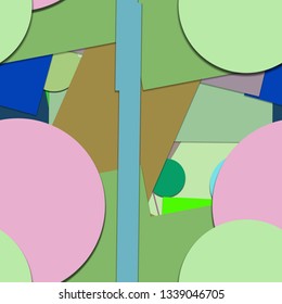 Flat material design - Creative vector trend seamless.