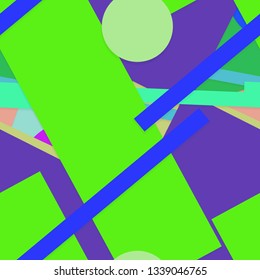 Flat material design - Creative vector trend seamless.