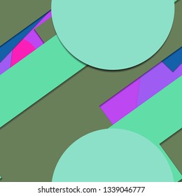 Flat material design - Creative vector trend seamless.