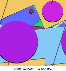 Flat material design - Creative vector trend seamless.