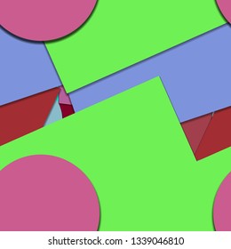 Flat material design - Creative vector trend seamless.