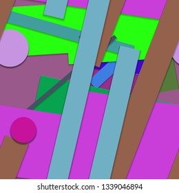 Flat material design - Creative vector trend seamless.