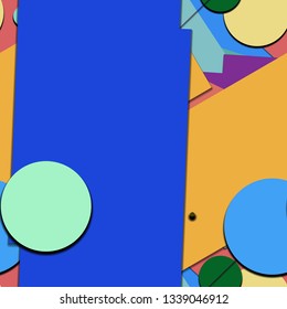 Flat material design - Creative vector trend seamless.