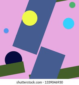 Flat material design - Creative vector trend seamless.