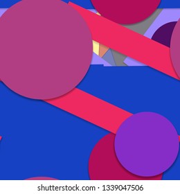Flat material design - Creative vector trend seamless.