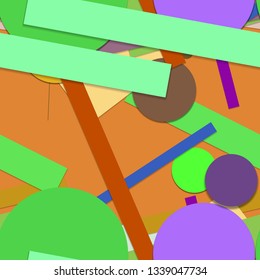 Flat material design - Creative vector trend seamless.