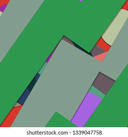 Flat material design - Creative vector trend seamless.