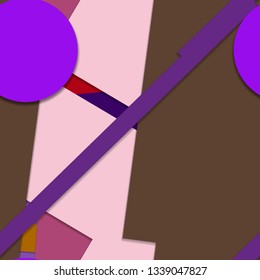 Flat material design - Creative vector trend seamless.