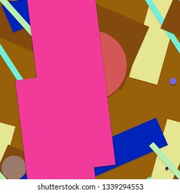 Flat material design - Creative vector trend seamless.