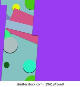 Flat material design - Creative vector trend seamless.