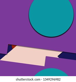 Flat material design - Creative vector trend seamless.