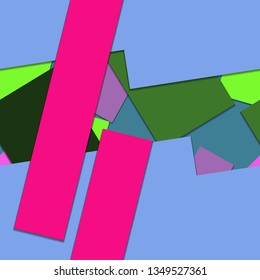 Flat material design - Creative vector trend seamless.