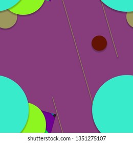 Flat material design - Creative vector trend seamless.