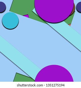 Flat material design - Creative vector trend seamless.