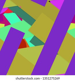 Flat material design - Creative vector trend seamless.