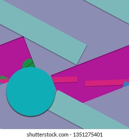 Flat material design - Creative vector trend seamless.