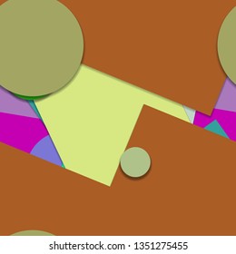 Flat material design - Creative vector trend seamless.