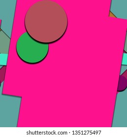 Flat material design - Creative vector trend seamless.