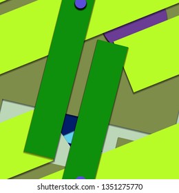 Flat material design - Creative vector trend seamless.