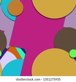 Flat material design - Creative vector trend seamless.