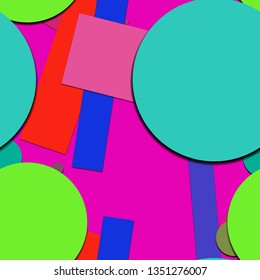 Flat material design - Creative vector trend seamless.