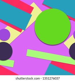 Flat material design - Creative vector trend seamless.