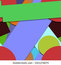 Flat material design - Creative vector trend seamless.