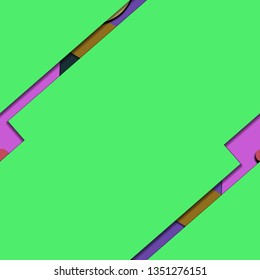 Flat material design - Creative vector trend seamless.