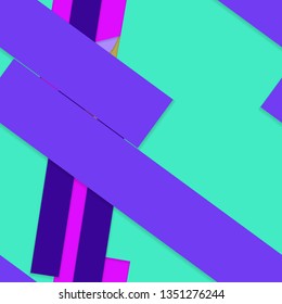 Flat material design - Creative vector trend seamless.