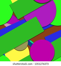Flat material design - Creative vector trend seamless.