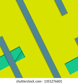 Flat material design - Creative vector trend seamless.