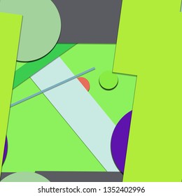 Flat material design - Creative vector trend seamless.