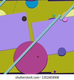 Flat material design - Creative vector trend seamless.