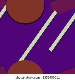 Flat material design - Creative vector trend seamless.