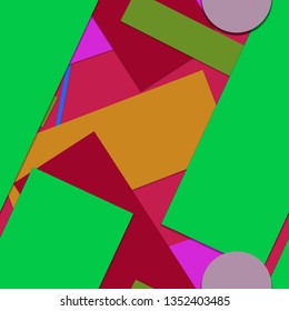 Flat material design - Creative vector trend seamless.