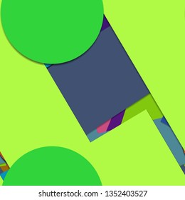 Flat material design - Creative vector trend seamless.