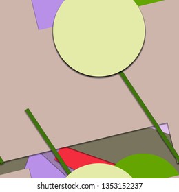 Flat material design - Creative vector trend seamless.