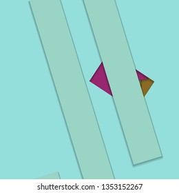 Flat material design - Creative vector trend seamless.