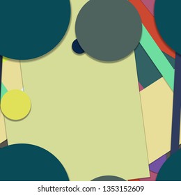 Flat material design - Creative vector trend seamless.