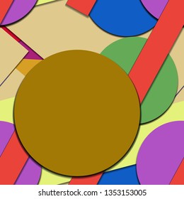Flat material design - Creative vector trend seamless.