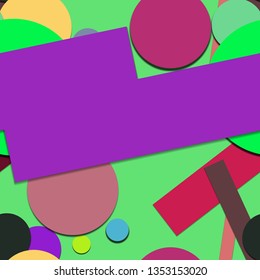 Flat material design - Creative vector trend seamless.