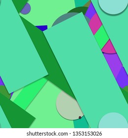 Flat material design - Creative vector trend seamless.