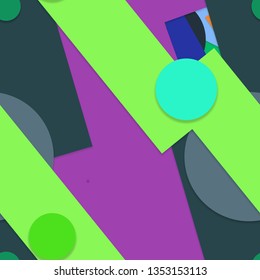 Flat material design - Creative vector trend seamless.