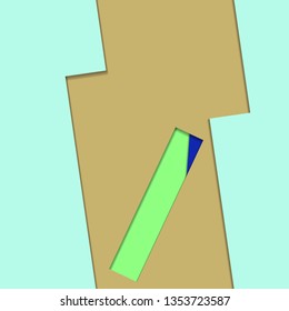 Flat material design - Creative vector trend seamless.